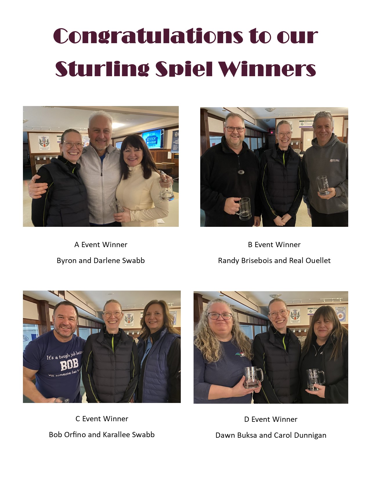 Sturling Spiel Winners 2025